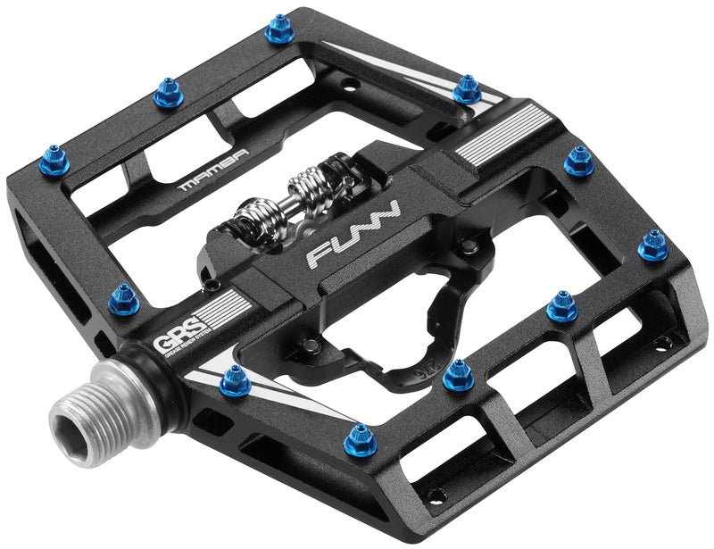 Funn Mamba MTB Clipless Pedals, Single Sided Clip Mountain Bike Pedals, Compatible with SPD Cleats, 9/16-Inch CrMo Axle Bicycle Pedals for MTB/BMX/Gravel Cycling (Black) - Image 1